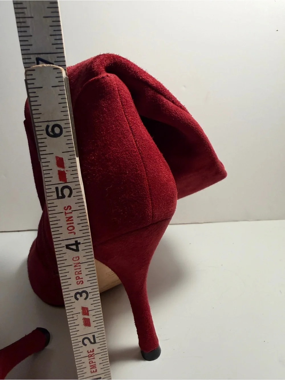Via Spiga Crimson Red Suede Over-the-Knee Pointed Boots